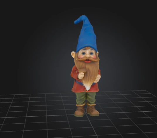 Fantasy Gnome Blue Hat Edition 3D Model .c4d .max .obj .3ds .fbx .stl .blend