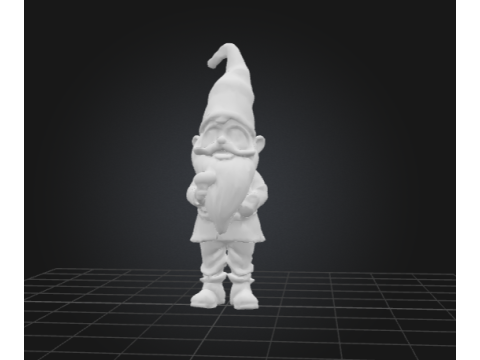 Fantasy Gnome Blue Hat Edition 3D Model