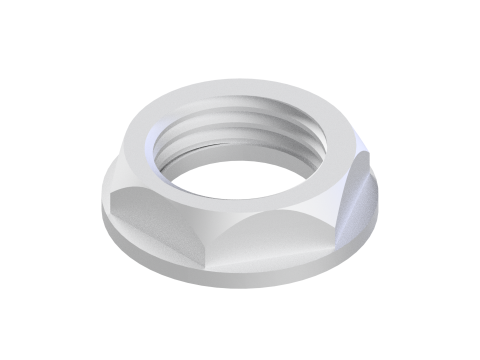 Flat hexagon nut 3D-printmodel