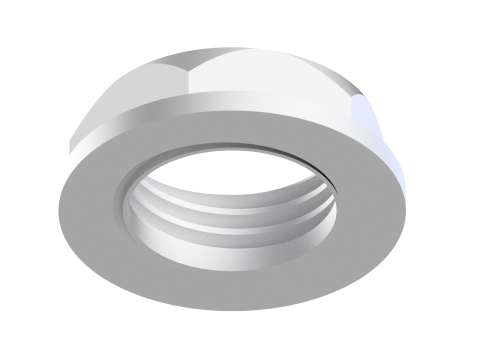 Flat hexagon nut Modelo de impresión 3D