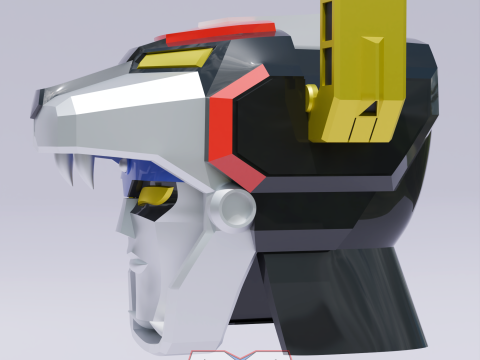 GoLion Voltron Head Helmet Wearable 3D Druckmodell