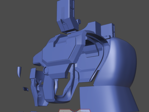 GoLion Voltron Head Helmet Wearable 3D Druckmodell