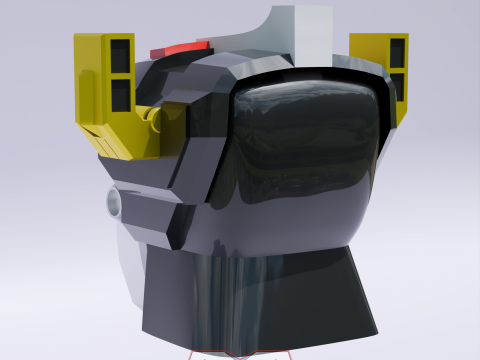 GoLion Voltron Head Helmet Wearable 3D Druckmodell