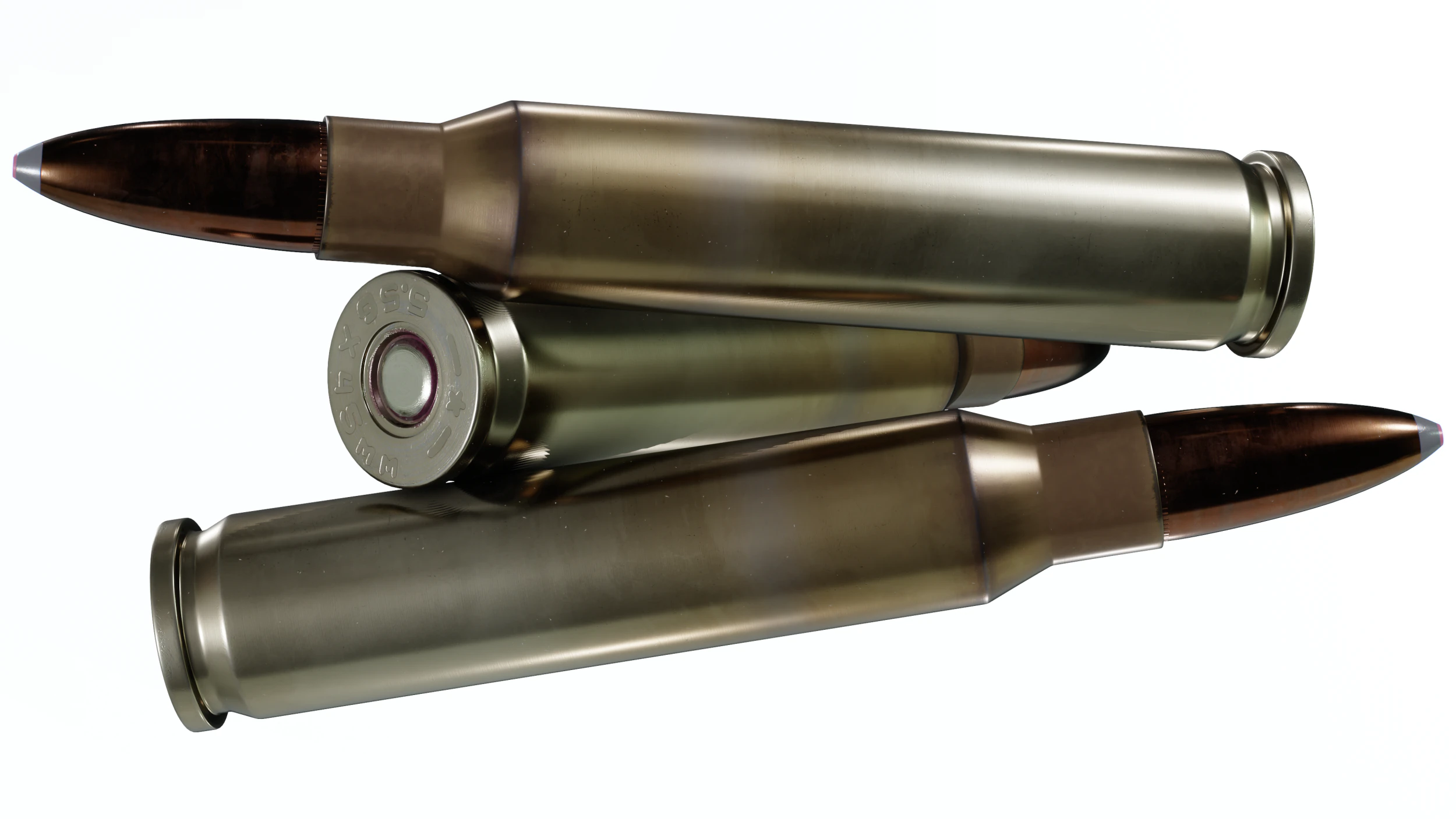 556x45 NATO rifle cartridge 3D Model .c4d .max .obj .3ds .fbx .stl .blend 