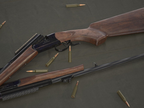 MR-18 762x54mm Hunting Rifle 3D 模型