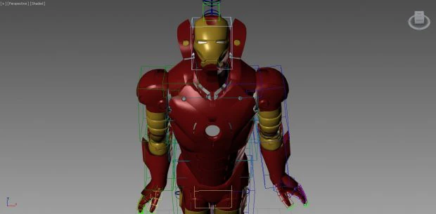 IRON MAN 3D Model .c4d .max .obj .3ds .fbx .stl .blend