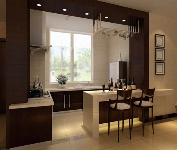 Modern Kitchen 4k Model Model 3D .c4d .max .obj .3ds .fbx .stl .blend
