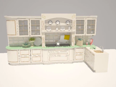 Modern Kitchen 4k Model 3D Model
