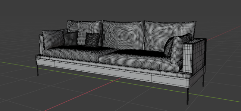 Modern Sofa 4k Model 3D 模型 .c4d .max .obj .3ds .fbx .stl .blend