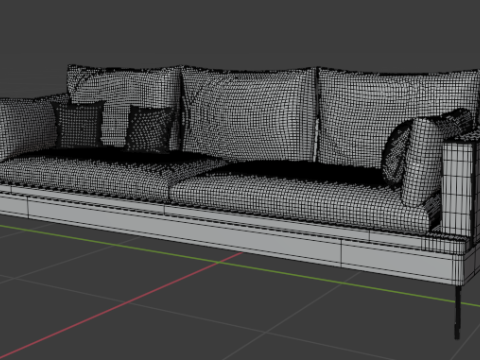 Modern Sofa 4k Model 3D Model