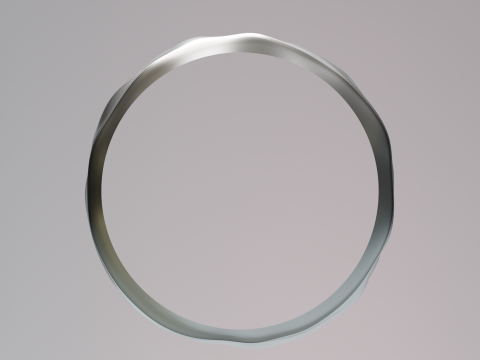 Dented metal ring 3D 打印模型