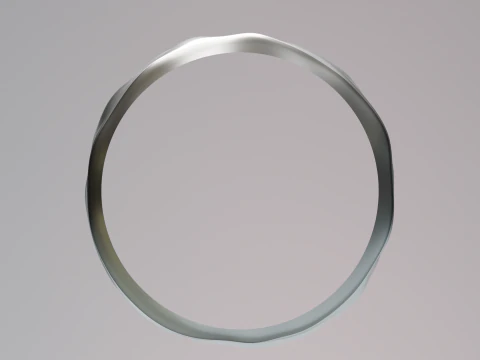 Dented metal ring 3D Print Model