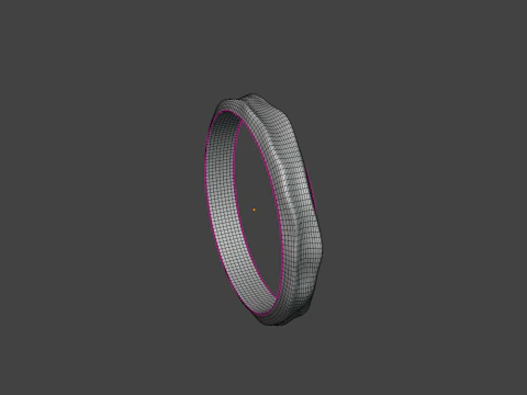 Dented metal ring 3D Print Model