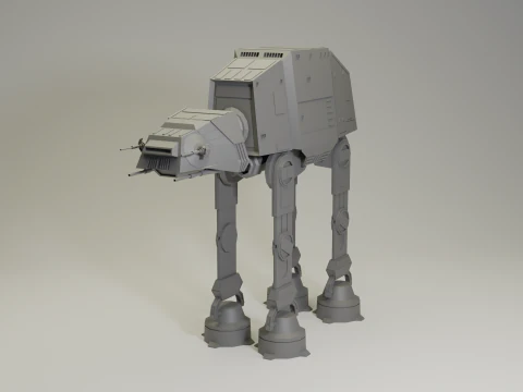 Andador AT-AT de Guerra nas Estrelas Modelo 3D