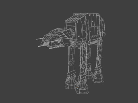 Star Wars AT-AT Walker 3D Model