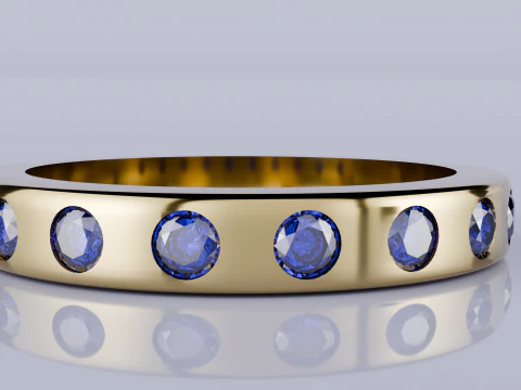 Wedding diamond ring 3D Print Model
