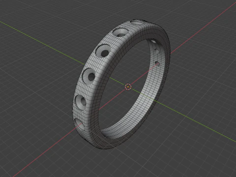 Wedding diamond ring 3D Print Model