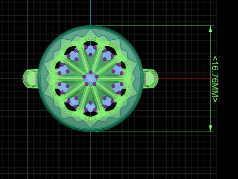 Elegant and Unique Style Ring Design Model do druku 3D
