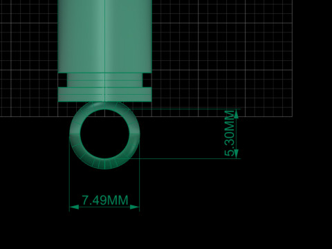 Modern Bullet Pendant Design Modello di stampa 3D