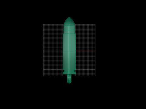 Modern Bullet Pendant Design Modello di stampa 3D