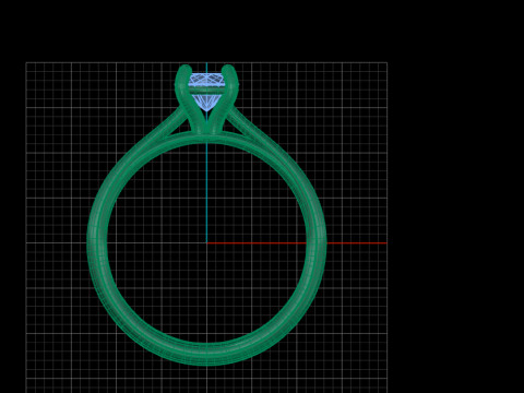 Elegant Engagement Ring 3D Принт Модель