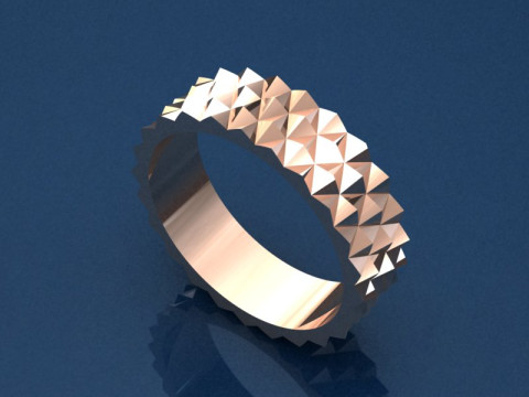Texture Ring 3D Printable Jewelry Design 3Dプリントモデル