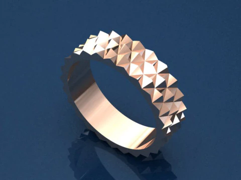 テクスチャ リング 3D 印刷可能なジュエリー デザイン 3Dプリントモデル