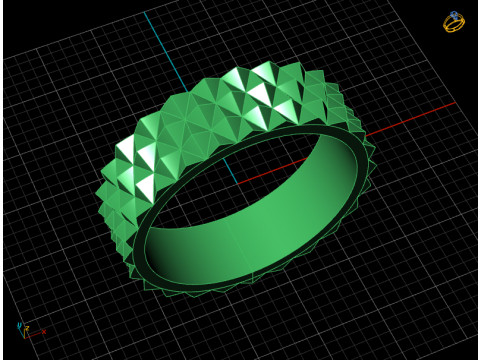 Texture Ring 3D Printable Jewelry Design Modèles 3D en vedette