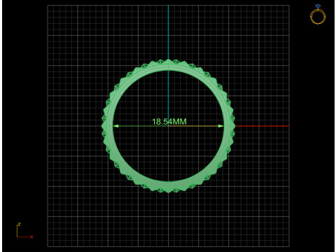 Texture Ring 3D Printable Jewelry Design Modèles 3D en vedette