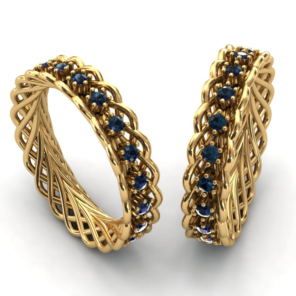 Twisted Diamond Ring 3D Print Model .c4d .max .obj .3ds .fbx .stl .blend 