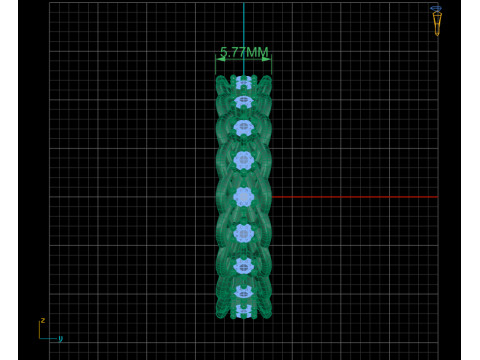 Twisted Diamond Ring 3D Print Model