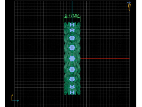 Twisted Diamond Ring 3D Print Model