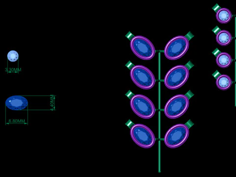 L&uuml;nettenarmband mit Schloss 3D Druckmodell