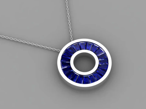 バゲットペンダント 3Dプリントモデル