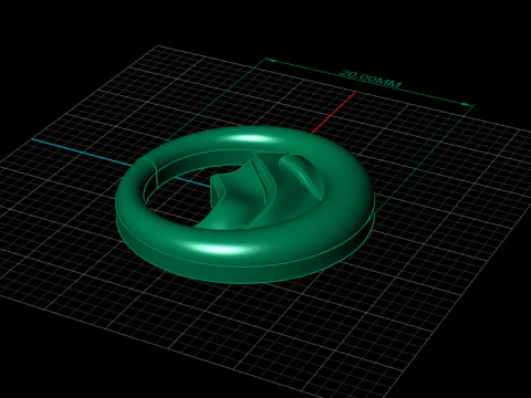 Modern round pendant 3D Print Model