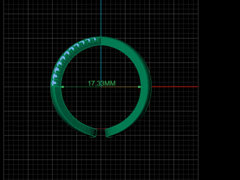 Cross Ring 3D Print Model