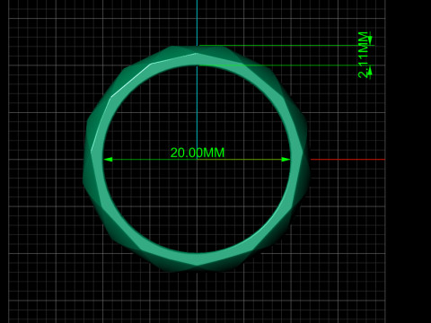 Tesla Cyber Ring 3D 打印模型