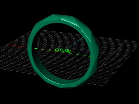 Tesla Cyber Ring 3D 打印模型