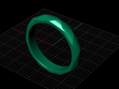 Tesla Cyber Ring 3D 打印模型
