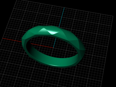 Tesla Cyber Ring 3D 打印模型