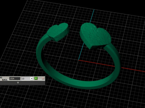 Texture Ring Design 3D Print Model