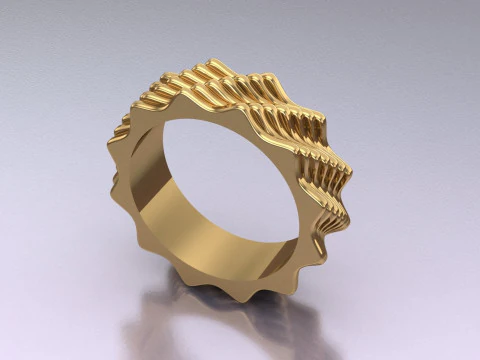 リングのデザイン 3Dプリントモデル