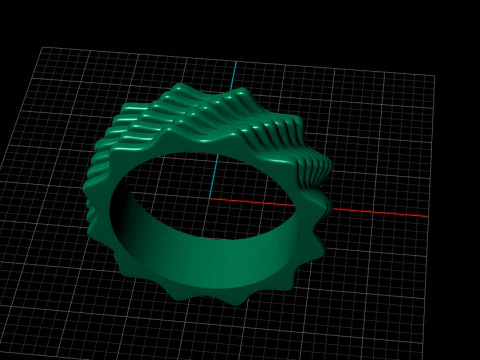リングのデザイン 3Dプリントモデル