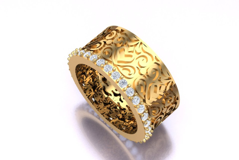 Pierścień wzorcowy Model do druku 3D .c4d .max .obj .3ds .fbx .stl .blend 