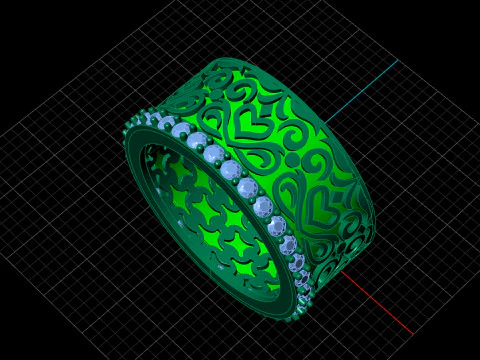 Pattern Ring 3D Print Model