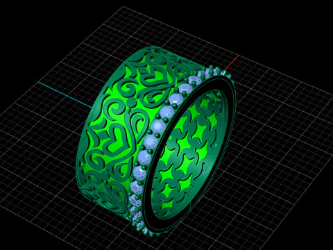 Pattern Ring 3D Print Model