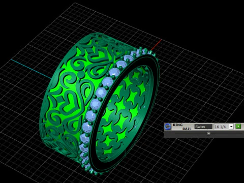 Pattern Ring 3D Print Model