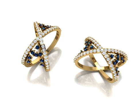 3D Ring Jewelry CAD Model STL Modelo de impresión 3D