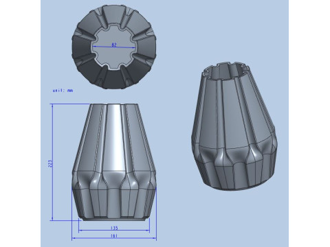Art vase Modelo de Impressão 3D