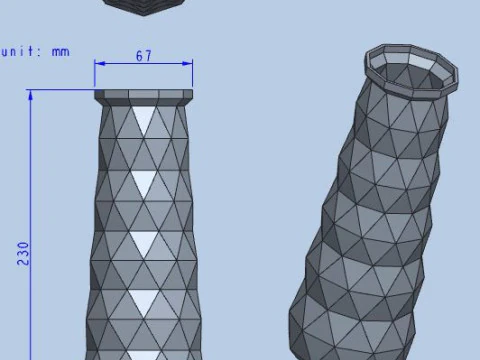 Sanat vazosu 3D Baskı Modeli